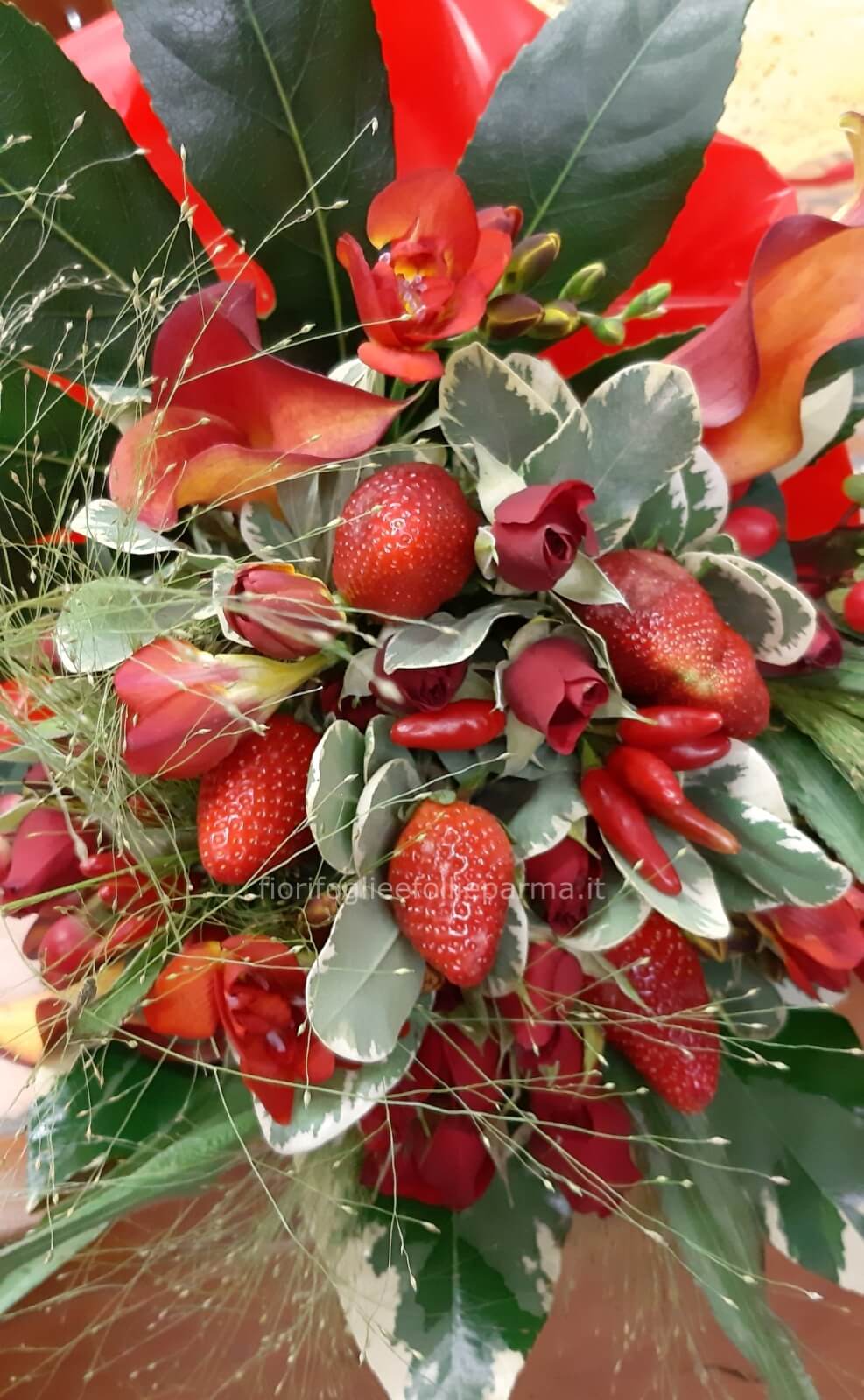 bouquet fiori e frutta » Fiori a Fiorista a Parma per invio